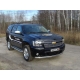 Защита переднего бампера овальная 75х42 мм ТСС для Chevrolet Tahoe 2006-2014