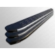 Пороги алюминиевые ТСС с накладкой чёрные для Great Wall Hover H5 2011-2015